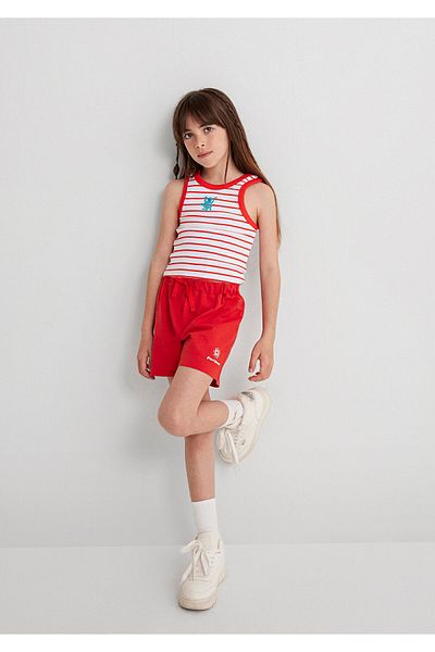 Mavi Jeans Printed Red Shorts 7410007-84531