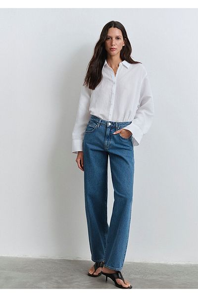 Mavi Pantaloni de jeans Ella Iconic Indigo Blue 1011044 -89726