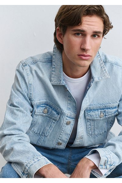 Mavi Ray Classic Denim Ice Blue Jean Jacket 0110273-89303
