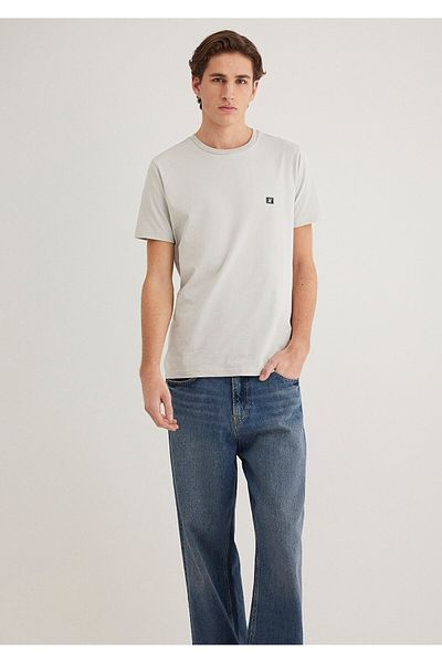 Mavi Pro Printed Gray T-Shirt Fitted / Fitted Cut 0612755 -70080
