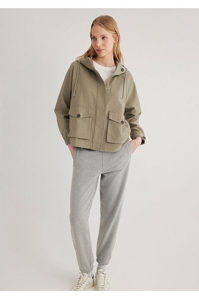 Mavi Jachetă kaki cu glugă oversize / cu croială largă 1110625 -71818
