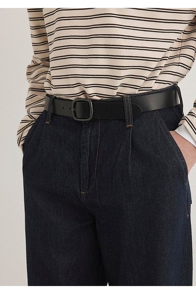 Mavi Black Leather Belt 0911878 -900
