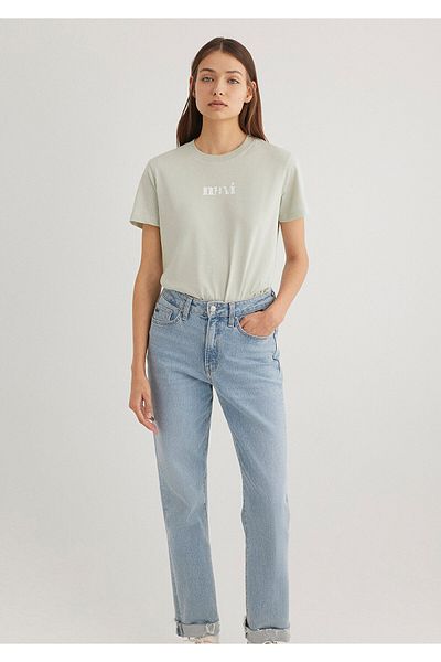 Mavi Green Printed Regular Fit T-Shirt - 1612241 -70148