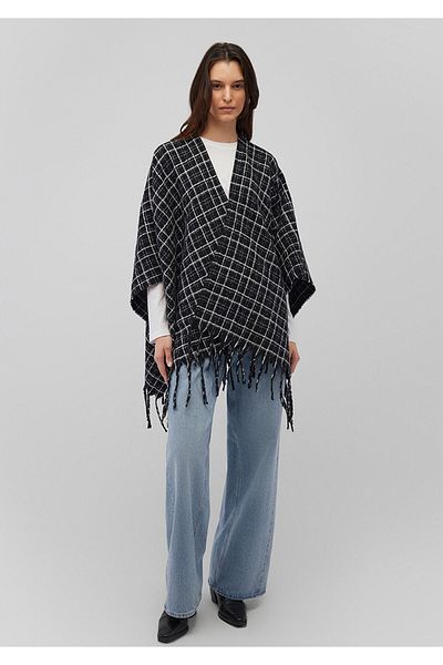 Mavi Black Checkered Poncho 1912760 -900