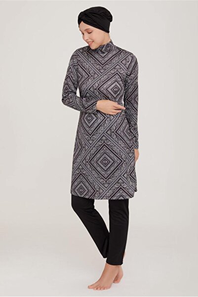 Alvina ETHNIC PATTERNED LYCRAL TESETURAL SWIMSUIT SUIT 9007