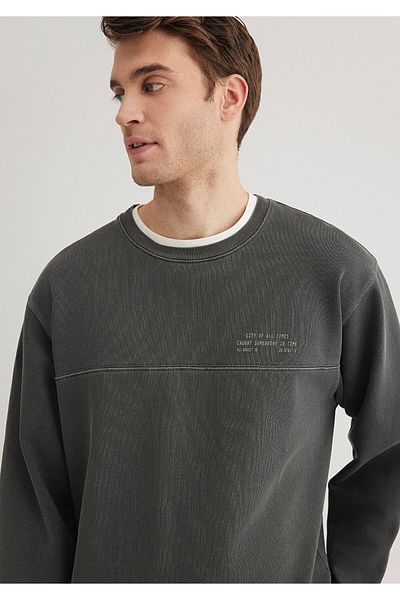 Mavi Crew Neck Anthracite Sweatshirt 0S10337-70092