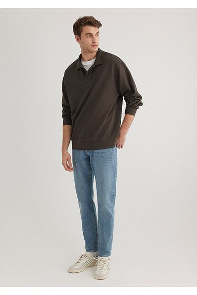 Mavi Polo Neck Brown Sweatshirt 0S10323-70092