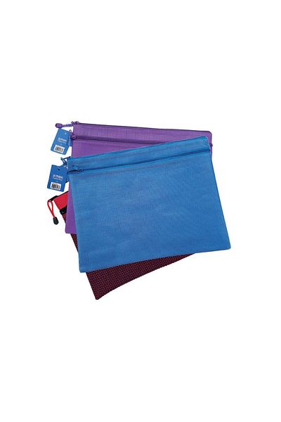 MAXİ Maxi Double Zipper Bag Mx-dzbb4 | 12" X 8" X 4" | Durable Storage & Travel Bag