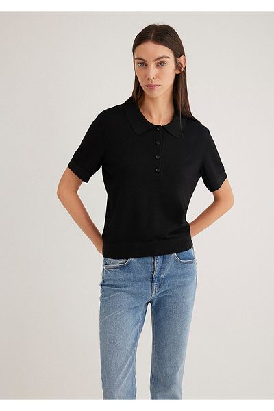 Mavi Πλεκτά Polo 1710493 -900 - Μαύρο