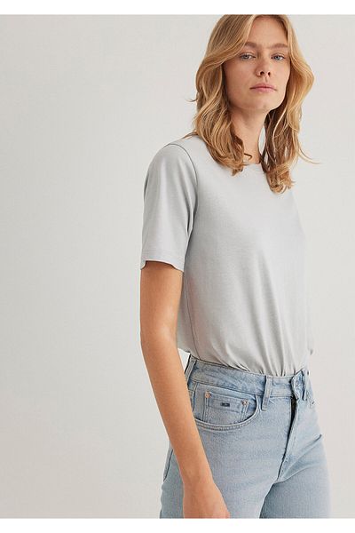 Mavi Šedé základní tričko Regular Fit / Regular Fit 1600965 -70075