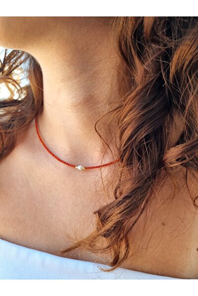 NEMOR STUDIO İnci & Mercan Kolye | Saf Zarafet