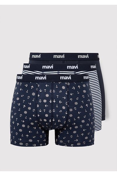 Mavi Σετ μπόξερ 3 τεμαχίων εμπριμέ Navy Blue0911505-70490