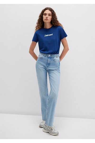 Mavi Tricou cu imprimeu albastru bleumarin Regular Fit / Regular Fit1612242-70722