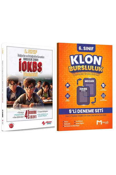 Mozaik Yayınları Mozaik ve İşleyen Zeka Yayınları 6. Sınıf Bursluluk Sınavı İ...