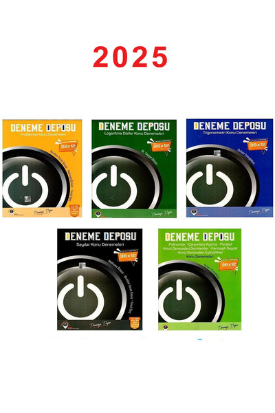 DENEME DEPOSU YAYINLARI Deneme Deposu Matematik Konu Denemeleri Seti 5 Kitap