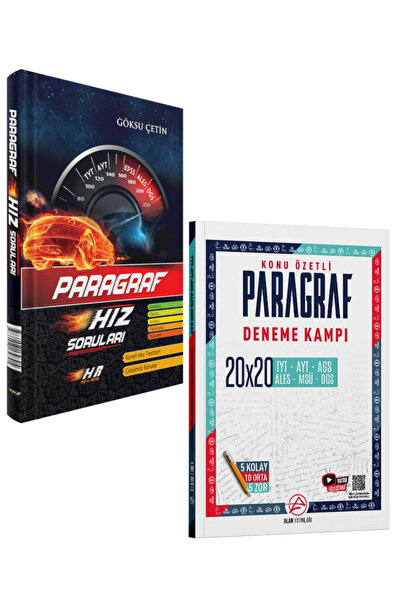 Hız ve Renk Yayınları Hız ve Renk + Alan Yayınları Paragraf Soru Bankası Konu...