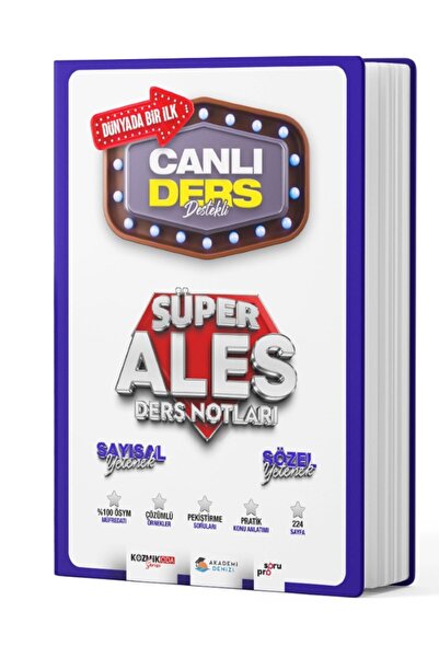 Akademi Denizi 2024 Ales Sayısal Sözel Yetenek Süper Video Ders Notları 2024-...