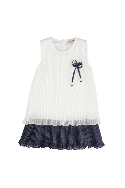 best kids Devojčica - Bela - Indigo Dvobojna Plisirana Haljina