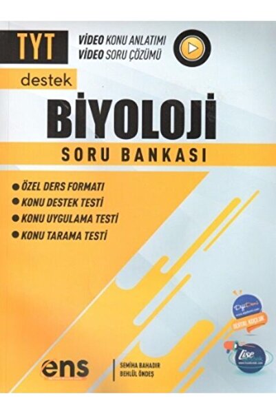 Ens Yayıncılık ENS Destek TYT Biyoloji Destek Soru Bankası