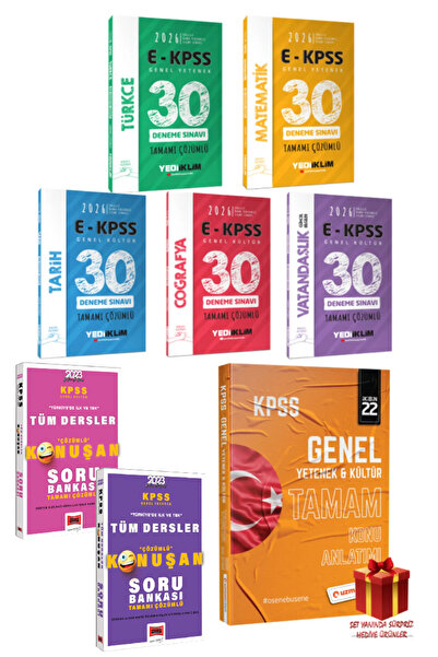 Yediiklim Yayınları 2026 Yediiklim Ekpss Deneme Seti Yargı Kpss Soru Bankalar...