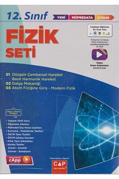Çap Yayınları Çap 12. Sınıf Fizik Anadolu Lisesi Seti Fenomen Seçimi