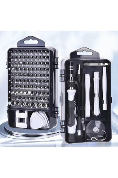 Choice 115 In 1 Black 115/117 In 1 Precision Screwdriver Set Magnetic Torx Hex Screw Driver Bits Profession