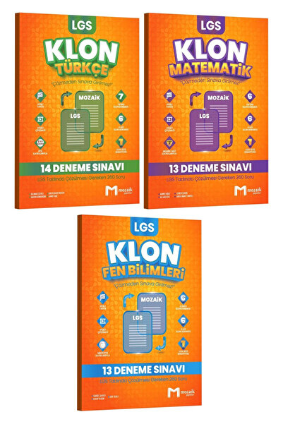 Mozaik Yayınları Mozaik Yayınları 8. Sınıf LGS Türkçe Matematik Fen Bilimleri...