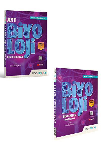 Ritim Plus Yayınları Ritim Biyoloji Ayt Biyoloji Sistemler 30x13 Ve Ayt Biyol...