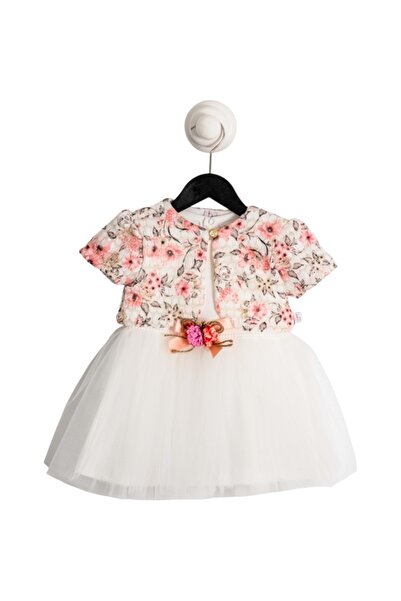 Babexi فستان صيفي مطبوع على شكل قرص العسل اللامع سالمون