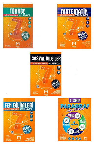 Mozaik Yayınları Mozaik Yayınları 2025 7.Sınıf Tüm Dersler Soru Bankası Seti