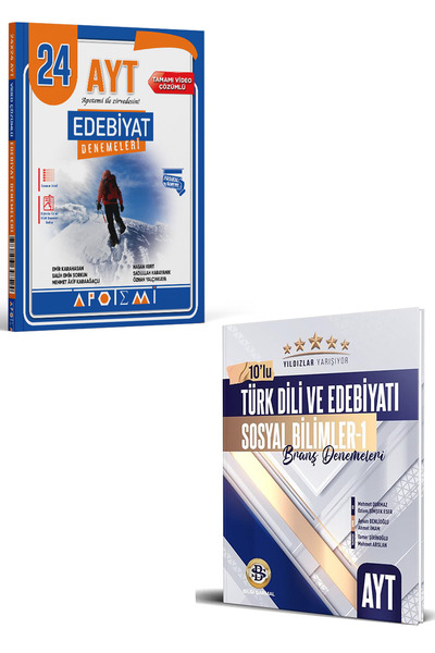 Apotemi Yayınları Apotemi Yayınları AYT Edebiyat 24'lü Deneme ve Yıldızlar Ya...