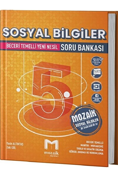 Mozaik Yayınları Mozaik Yayınları  5. Sınıf Sosyal  Bilgiler  Soru  Bankası