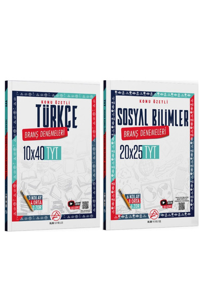 Alan Yayınları Alan Yayınları TYT Türkçe Sosyal Bilimler Konu Özetli Deneme K...