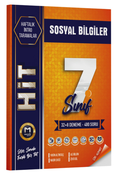 Mozaik Yayınları 7. Sınıf Sosyal Bilgiler Hit 40 Lı Deneme 2026