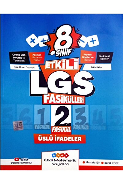 Etkili Matematik Yayınları Etkili Matematik 8. Sınıf LGS Üslü İfadeler Fasikül 2 Yeni 2025