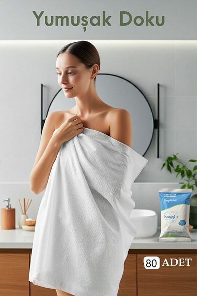 galaksihome Disposable Bath Towel - 80X120 cm 80 Pieces