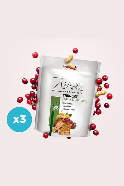 Zbarz Crunchy Protein Bite Ground Peanut-Crane Food 90 g (3 Packs)