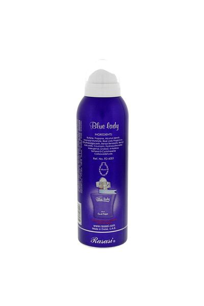 Rasasi Blue Lady Deodorant Body Spray For Women – 200ml Long-lasting Freshness