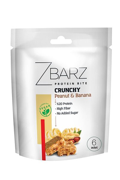 Zbarz Crunchy Protein Bite Floor Peanut-Banana 90g (3 Pieces)