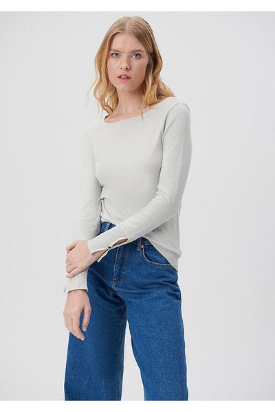Mavi Crew Neck Gray Sweater Slim Fit / Tight Cut 171365-80196