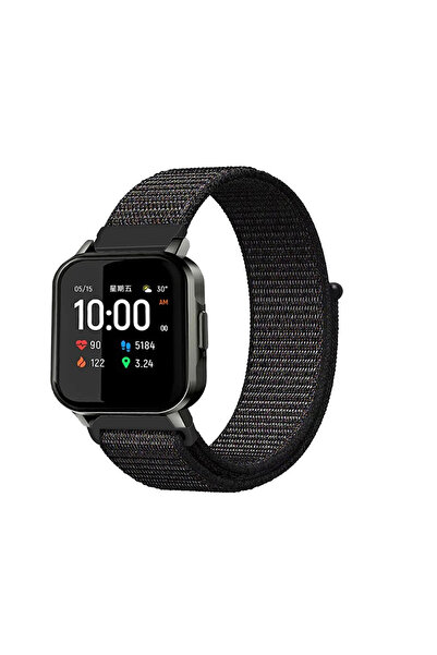 Tagomoon Haylou Smart Watch Ls02 Uyumlu Spor Kumaş Desenli Cırt Cırtlı Kordon...