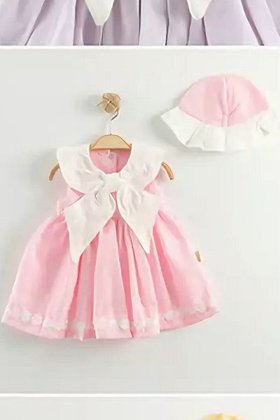 minuma Girl's Bow Hat Dress 1-3 Years
