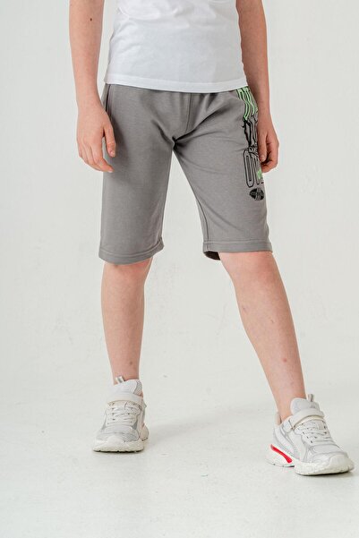 Mışıl Kids Αγόρι Σορτς - OVERCOME PRINTED, ΜΕ ΤΣΕΠΕΣ