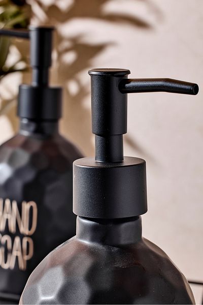 Perotti Сапунерка Sapone Black с 2 части и стойка