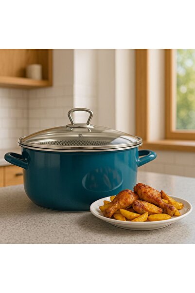 Besa EMAYE KIZARTMA TENCERESİ FRİTÖZ