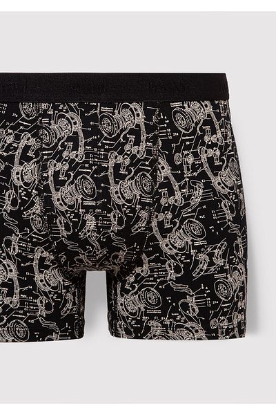 Mavi Graphic Printed Black Boxer 092070-900