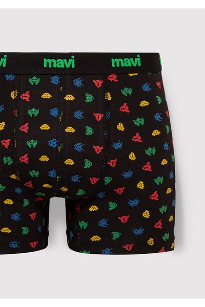 Mavi Printed Black Boxer 092259-900