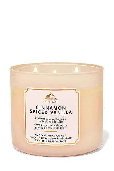 Bath & Body Works Cinnamon Spiced Vanilla Büyük Mum 411 g