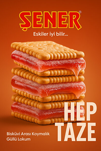 Şener GLİKOZSUZ LOKUM BİSKÜVİ ARASI LOKUM GÜLLÜ LOKUM 250 GR