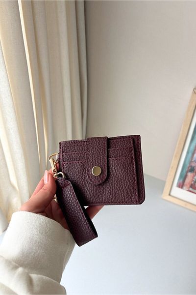 Yuka Atelier Velina Minimal Wallet with Keychain and Card Holder Detail